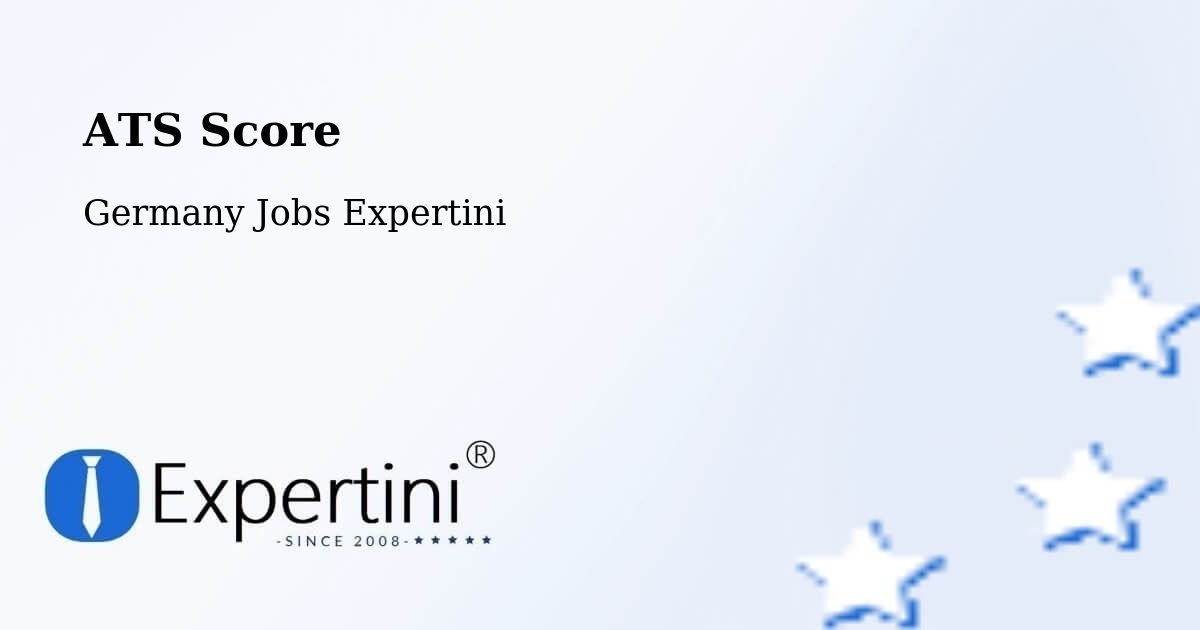 Resume ATS Score & Job Description Match Tool – Bellenberg - Germany Jobs Expertini