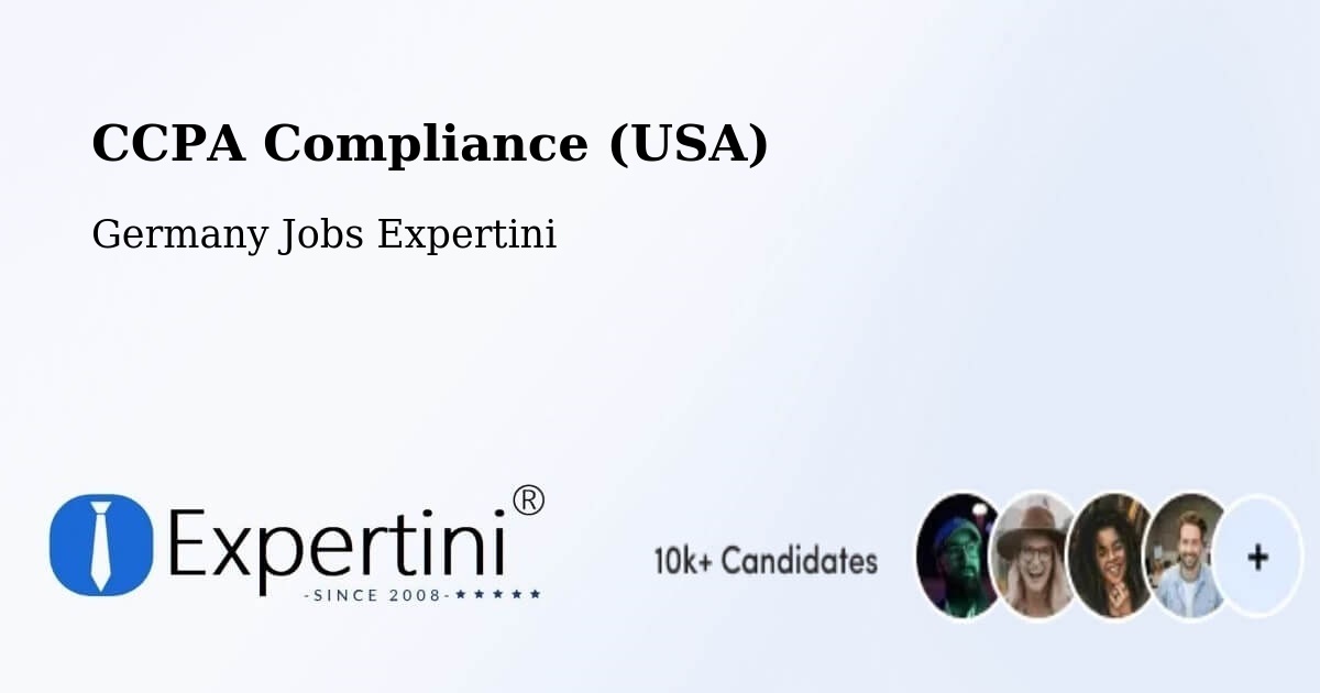 CCPA Privacy Rights & Compliance Notice – Bellenberg - Germany Jobs Expertini